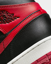 Jordan Kids' Air Jordan 1 Mid (GS) "Alternate Bred" Black/Fire Red-White