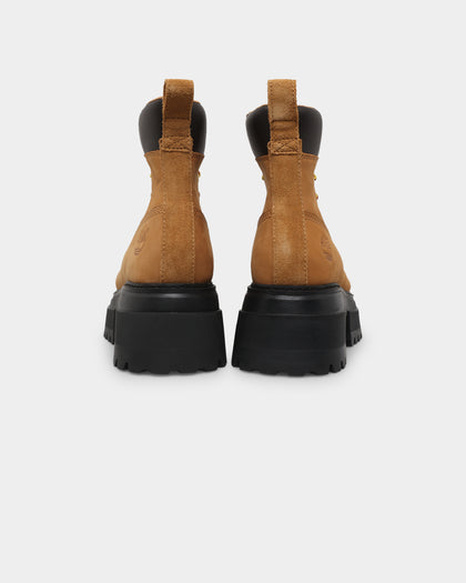 Timberland Women's Sky 6" Lace Up Boots Wheat Nubuck
