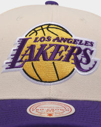 Mitchell & Ness Los Angeles Lakers 'Wool Blend' Snapback Vintage White