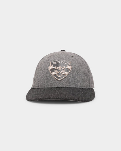 New Era Geelong Cats 'Melton Wool Cap' Afl '22 59Fifty Low Profile Fitted Dark Grey