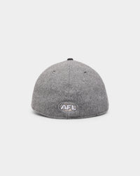 New Era Geelong Cats 'Melton Wool Cap' Afl '22 59Fifty Low Profile Fitted Dark Grey