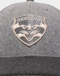 New Era Geelong Cats 'Melton Wool Cap' Afl '22 59Fifty Low Profile Fitted Dark Grey