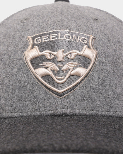 New Era Geelong Cats 'Melton Wool Cap' Afl '22 59Fifty Low Profile Fitted Dark Grey