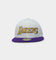 New Era Los Angeles Lakers Script Two Tone 59FIFTY Fitted White/Purple