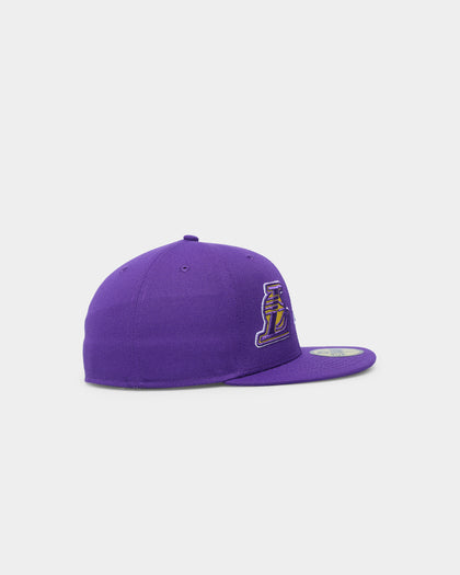 New Era Los Angeles Lakers Two Logo Original Team Colours 59FIFTY Fitted Purple