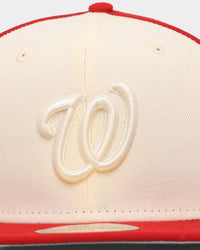 New Era Washington Nationals 'Tonal Two-Tone' 59FIFTY Fitted Light Beige