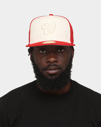 New Era Washington Nationals 'Tonal Two-Tone' 59FIFTY Fitted Light Beige