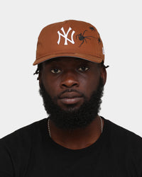 New Era New York Yankees 'Spider Crown' Old Golfer Snapback Chocolate