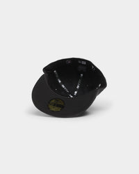 New Era New York Yankees 'PU Leather' 59FIFTY Fitted Black Leather