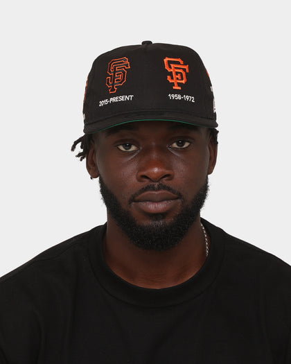 New Era San Francisco Giants 'Logo Evolution' Golfer Snapback Collection Black