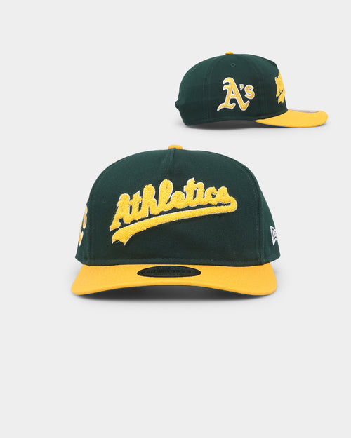 New Era Oakland Athletics 'Chenille' Golfer Snapback Dark Green