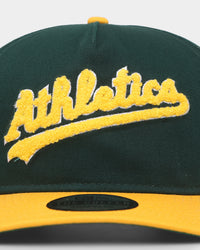 New Era Oakland Athletics 'Chenille' Golfer Snapback Dark Green