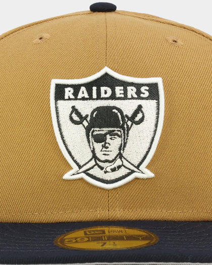 New Era Oakland Raiders 'Midnight Harvest 2-Tone' 59FIFTY Fitted Wheat/Navy