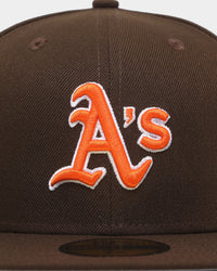 New Era Oakland Athletics 'Walnut Orange' 59FIFTY Fitted Brown/Orange