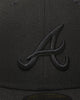 New Era Atlanta Braves 'Black On Black' 59FIFTY Fitted Black/Black
