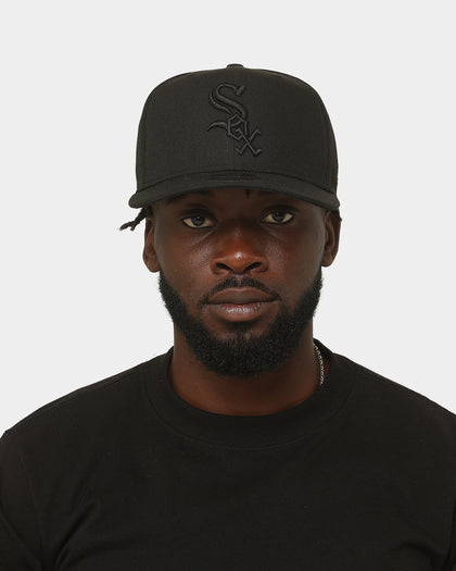 New Era Chicago White Sox 9FIFTY High Profile Retro Crown Snapback Black/Black