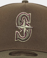 New Era Seattle Mariners 'Mixed Olives' World Series 9FORTY A-Frame Snapback Mixed Olives