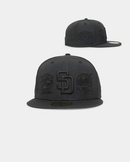 New Era San Diego Padres 'Triple Black Multi Logo Prolight' World Series 59FIFTY Fitted Black/Black