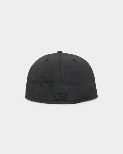 New Era San Diego Padres 'Triple Black Multi Logo Prolight' World Series 59FIFTY Fitted Black/Black