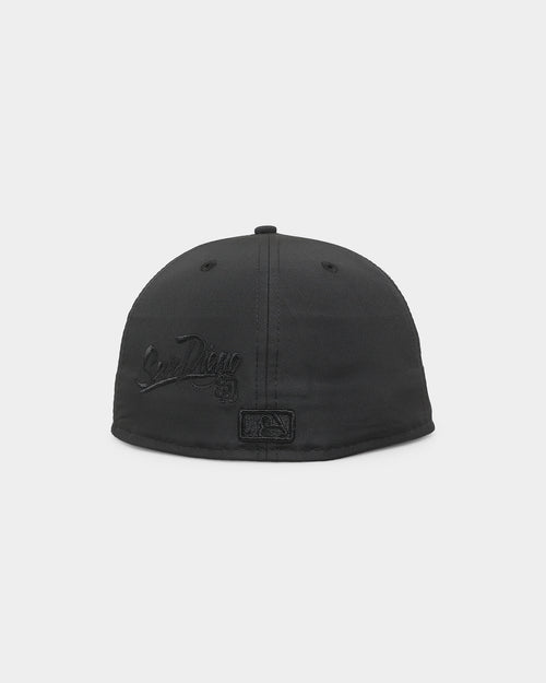 New Era San Diego Padres 'Triple Black Multi Logo Prolight' World Series 59FIFTY Fitted Black/Black