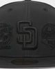 New Era San Diego Padres 'Triple Black Multi Logo Prolight' World Series 59FIFTY Fitted Black/Black
