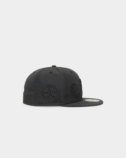 New Era Oakland Athletics 'Triple Black Multi Logo Prolight' World Series 59FIFTY Fitted Black/Black