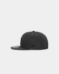 New Era Oakland Athletics 'Triple Black Multi Logo Prolight' World Series 59FIFTY Fitted Black/Black