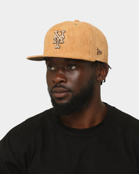New Era New York Mets 'Wheat/Brown/Gold' Suede 59FIFTY Fitted Wheat