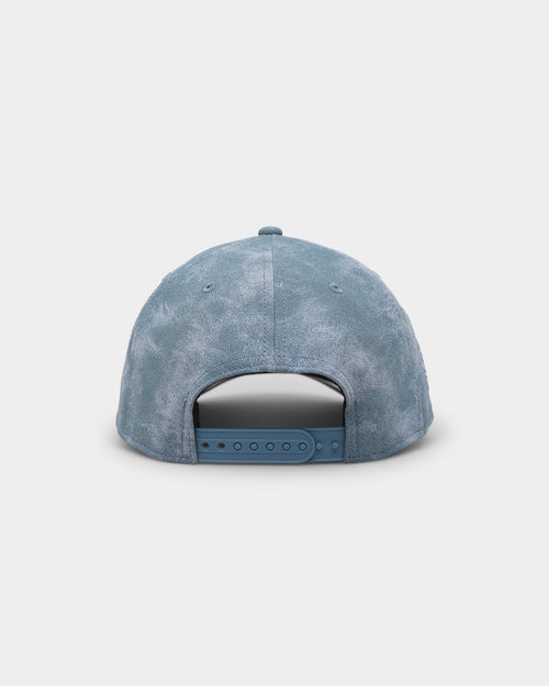 New Era Atlanta Braves 'Sky Blue Washed Suede' 9FORTY A-Frame Snapback Pastel Blue