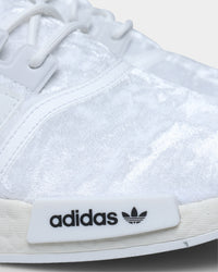Adidas Women's NMD_R1 Crystal White / Crystal White / Silver Metallic