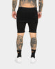 ENES Gunner Skinny Ripped Shorts Black