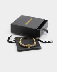 Saint Morta Crown Bracelet Iced Gold