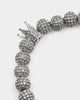 Saint Morta Crown Bracelet Iced White Gold