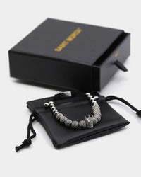 Saint Morta Crown Bracelet Iced White Gold