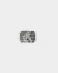Last Kings Supremacy Ring Iced Silver