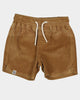 EN ES Kid's Realist Cord Shorts Caramel