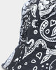 Saint Morta Paisley Skulls Bucket Hat Black/White