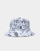 Saint Morta Paisley Skulls Bucket Hat White/Black