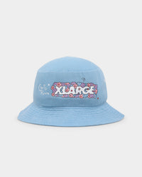 X-Large X Chris Pyrate Bucket Hat Light Blue