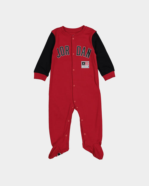 Jordan Infants' Jordan Footed Coverall Gym Red