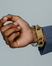 Vitaly Unisex Static Bracelet Clear/Gold