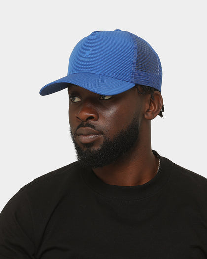 Kangol Seersucker Mesh Trucker Blue