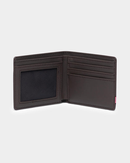 Herschel Bag Co Hank Leather RFID Wallet Brown