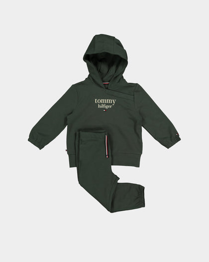 Tommy Hilfiger Infants' Graphic Hooded Set Avalon Green