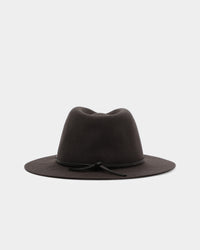 Brixton Wesley Packable Fedora Washed Black