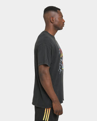 Mitchell & Ness Chicago Bulls Vintage Lightning Short Sleeve T-Shirt Black Wash