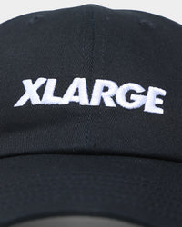 X-Large Low Profile Text Strapback Black