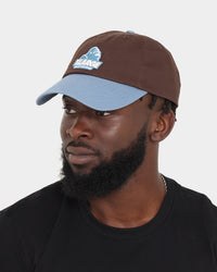 XLARGE Slanted Logo Snapback Brown/Navy
