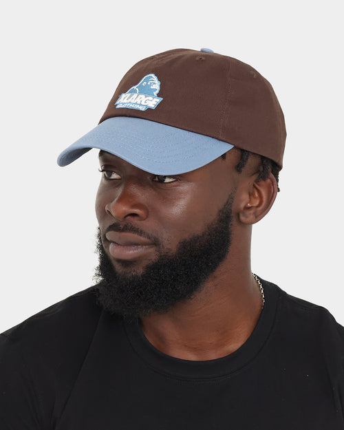 XLARGE Slanted Logo Snapback Brown/Navy